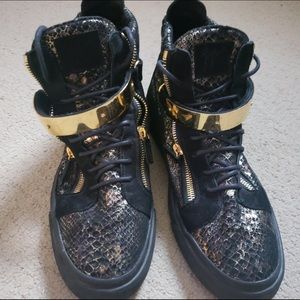 Giuseppe Zanotti luxury high-tops shoe.
